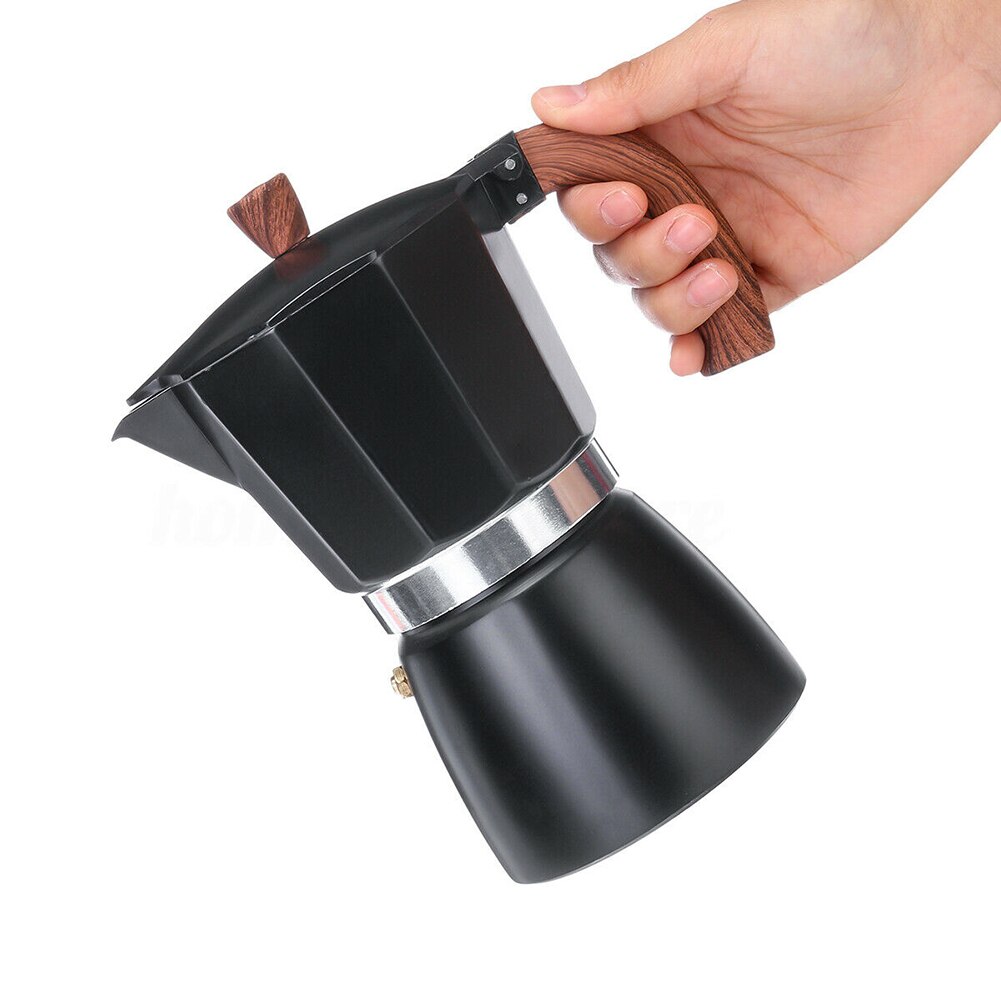 Cafetera italiana de aluminio para espresso