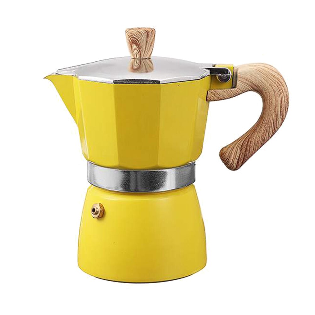Cafetera italiana de aluminio para espresso