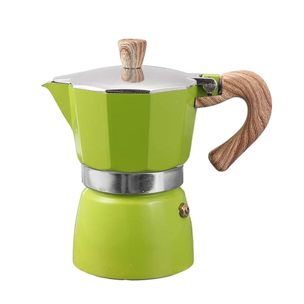 Cafetera italiana de aluminio para espresso