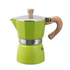 Cafetera italiana de aluminio para espresso