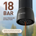 Cafetera portátil manual 18 bar ZZUOM CM101 para camping y viaje