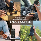 Cafetera portátil manual 18 bar ZZUOM CM101 para camping y viaje