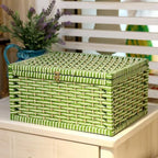 Caja de almacenamiento de ratán