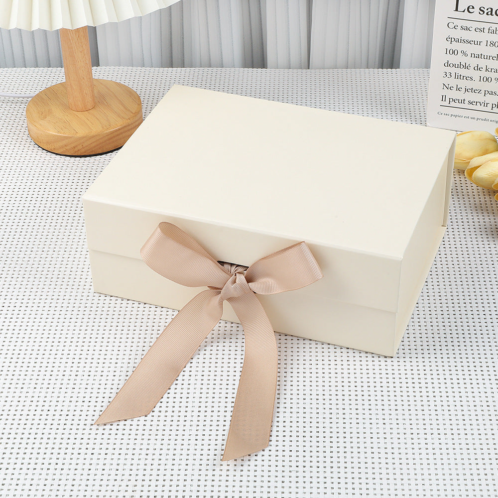 Caja de regalo magnética premium con luces LED y tarjeta de felicitación