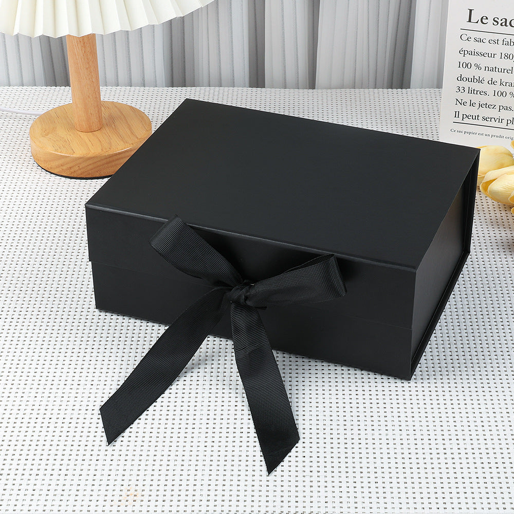 Caja de regalo magnética premium con luces LED y tarjeta de felicitación