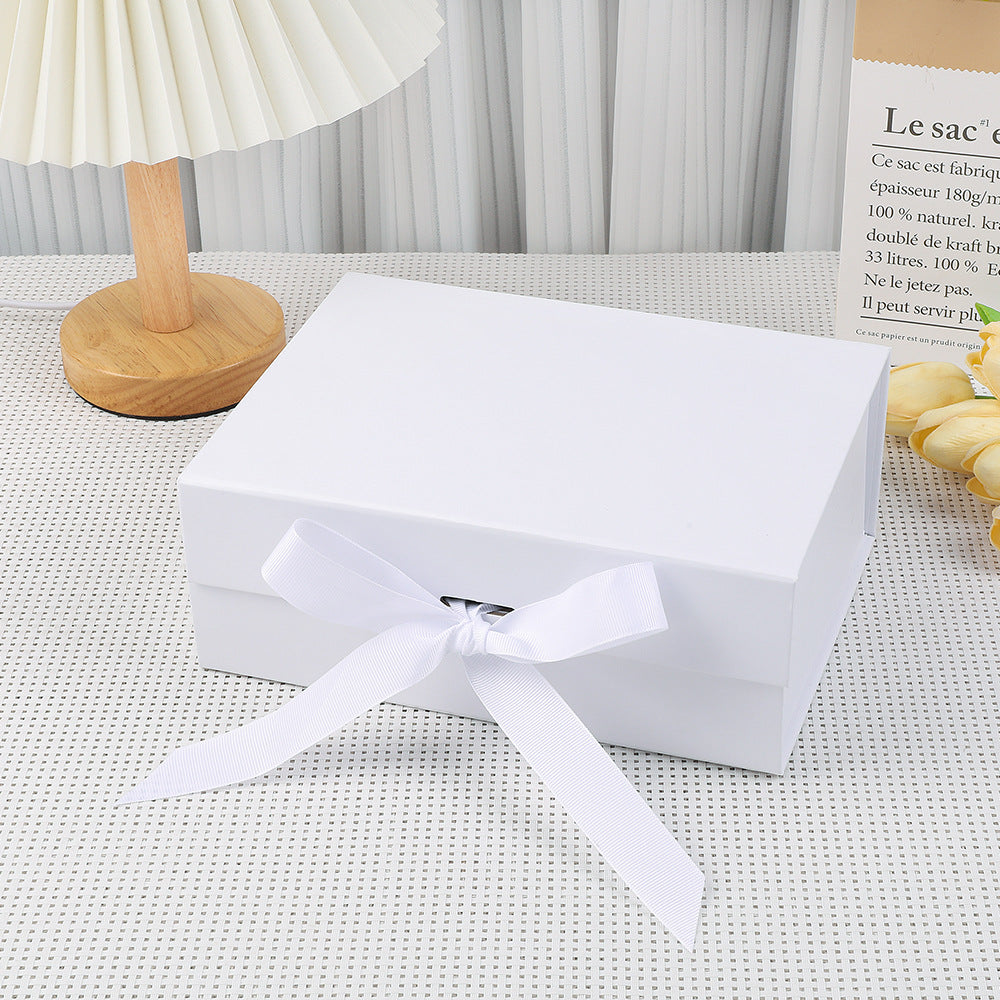 Caja de regalo magnética premium con luces LED y tarjeta de felicitación