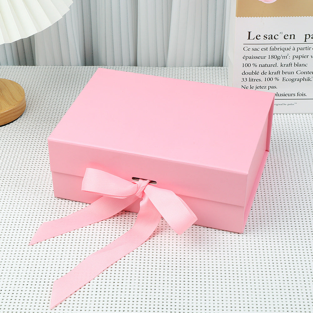Caja de regalo magnética premium con luces LED y tarjeta de felicitación