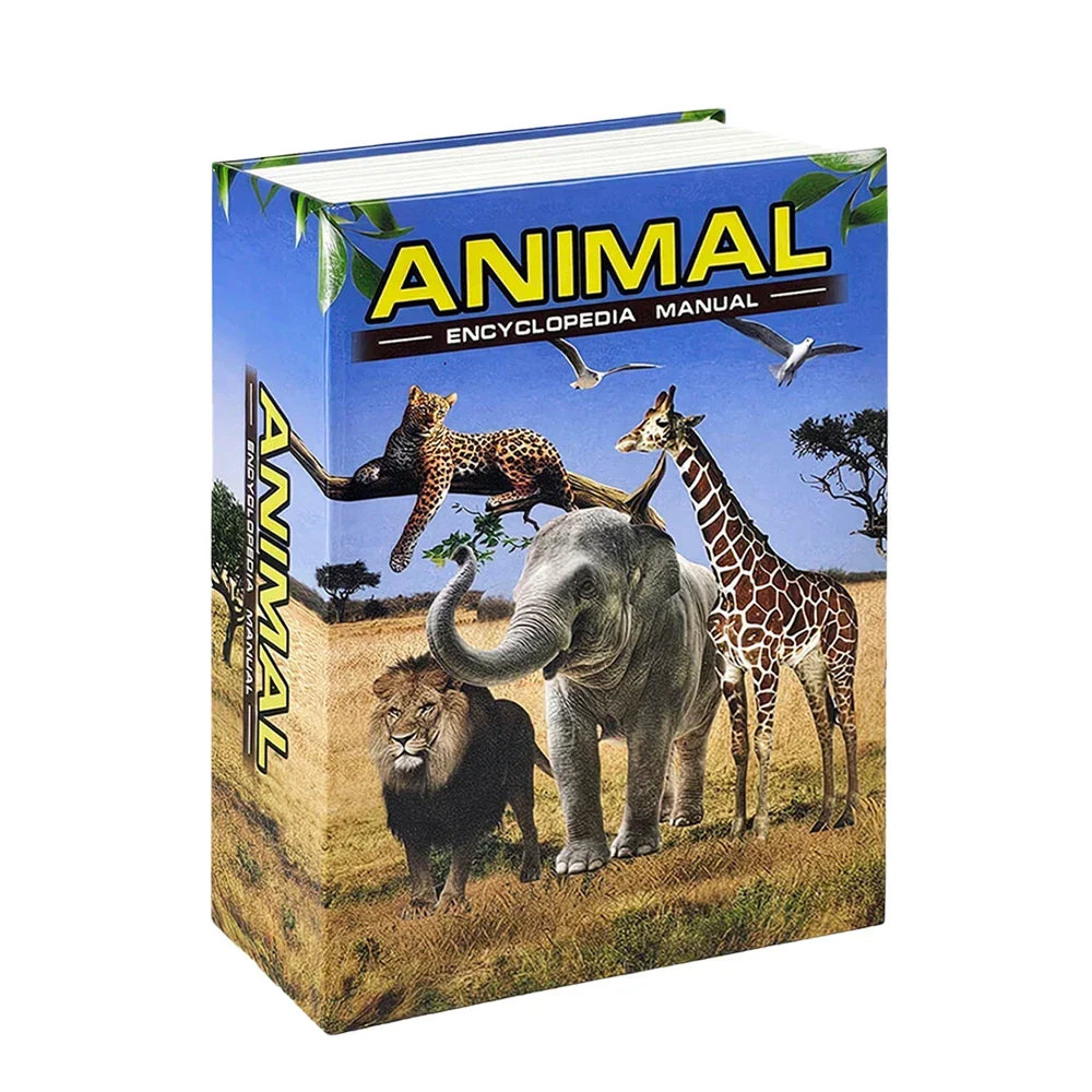 Caja fuerte camuflada en libro con cerradura de llave