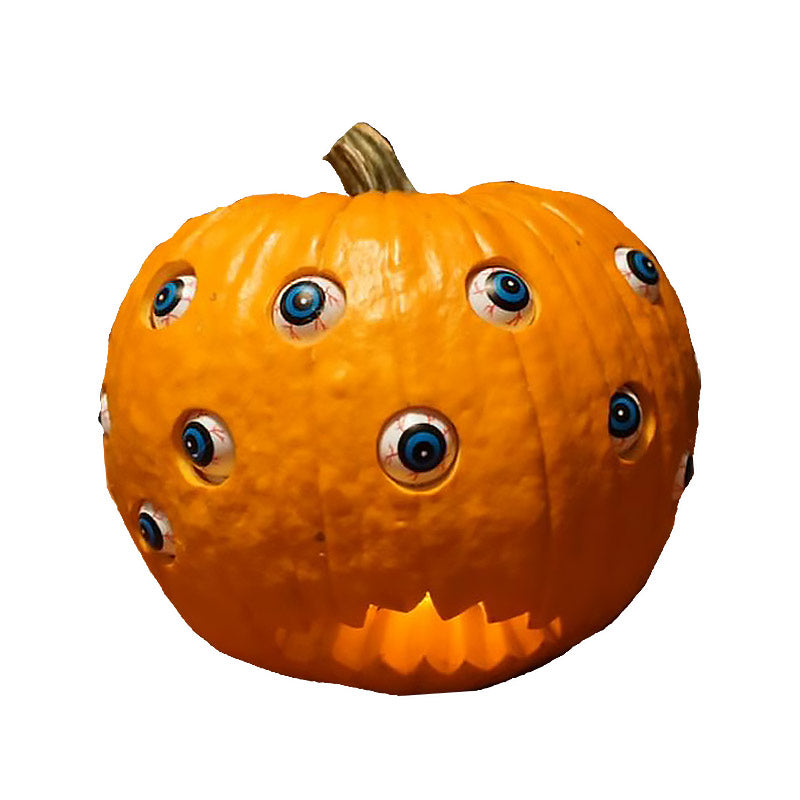Calabaza de Halloween con ojos móviles