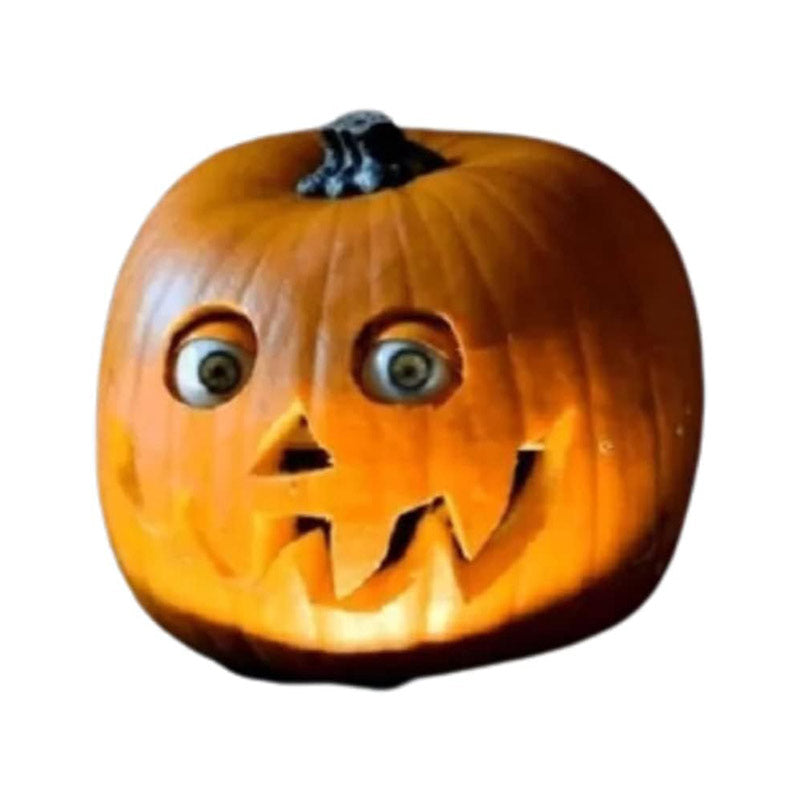 Calabaza de Halloween con ojos móviles