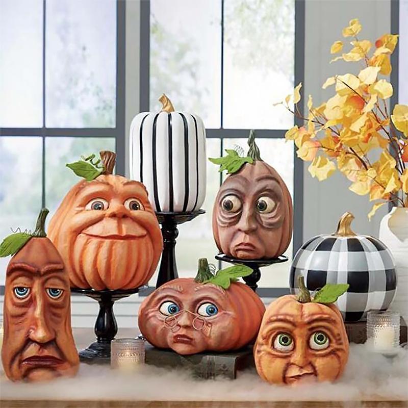 Calabaza decorativa de Halloween con luz