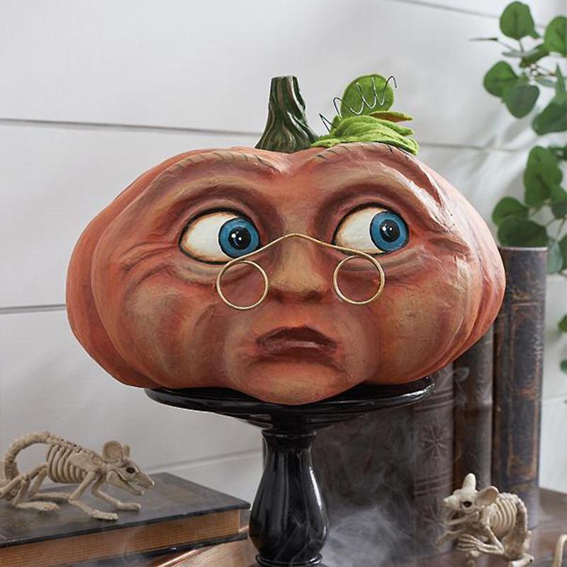 Calabaza decorativa de Halloween con luz