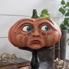 Calabaza decorativa de Halloween con luz