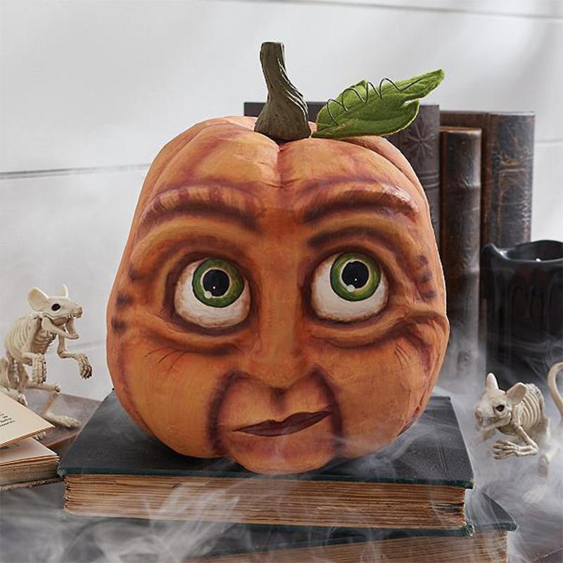 Calabaza decorativa de Halloween con luz