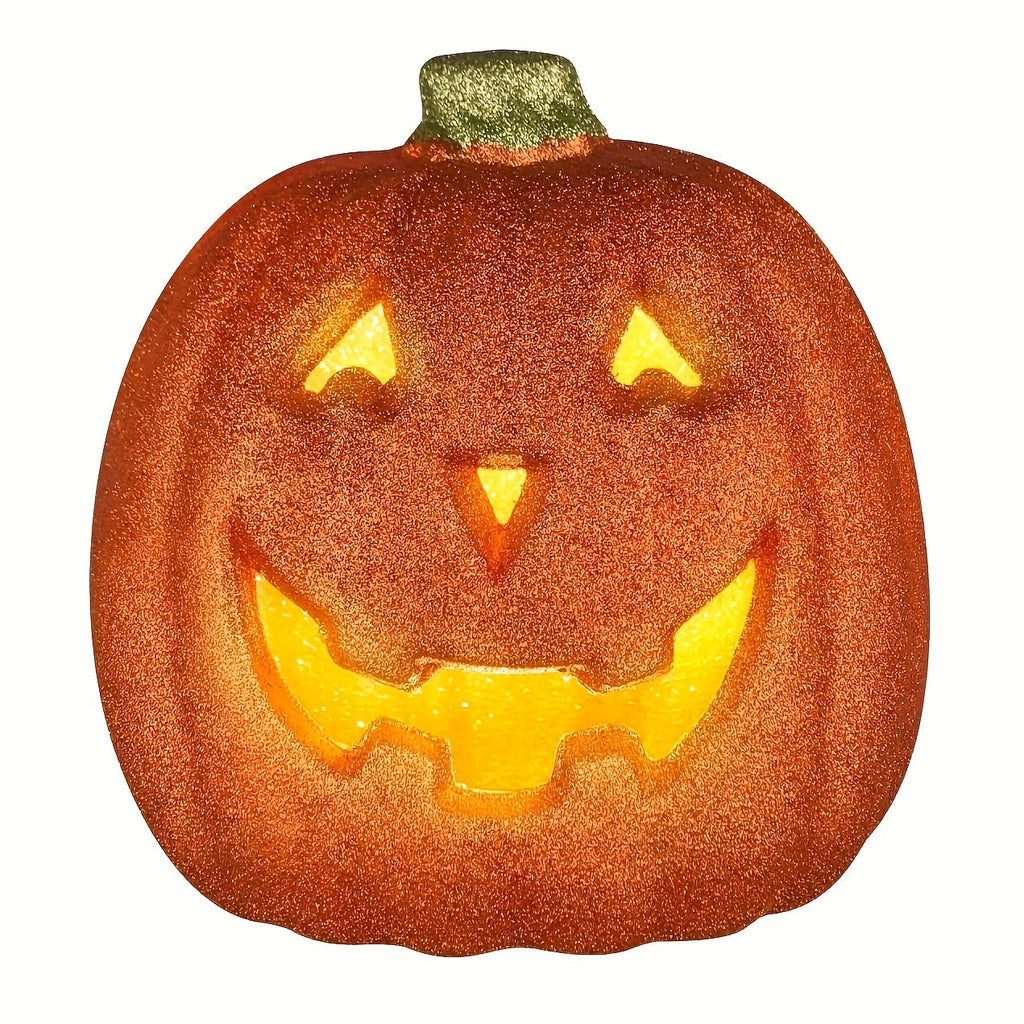 Calabaza luminosa de Halloween con luz LED a pilas