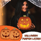 Calabaza luminosa de Halloween con luz LED a pilas