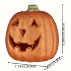 Calabaza luminosa de Halloween con luz LED a pilas