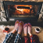 Calcetines con estampado de uñas