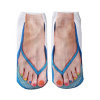 Calcetines con estampado de uñas