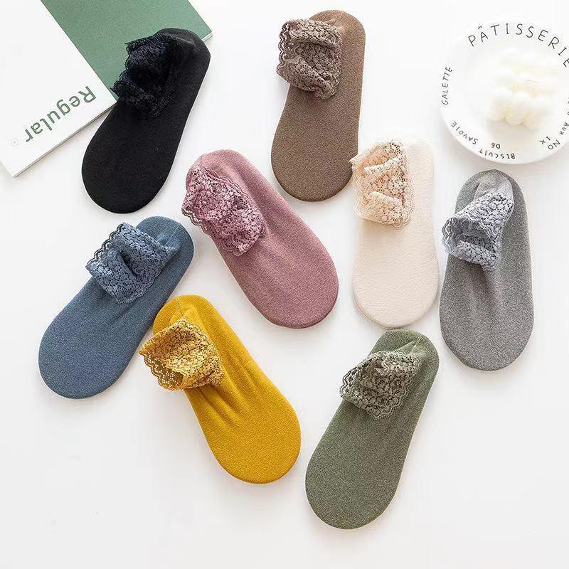 Calcetines de encaje cálidos para invierno
