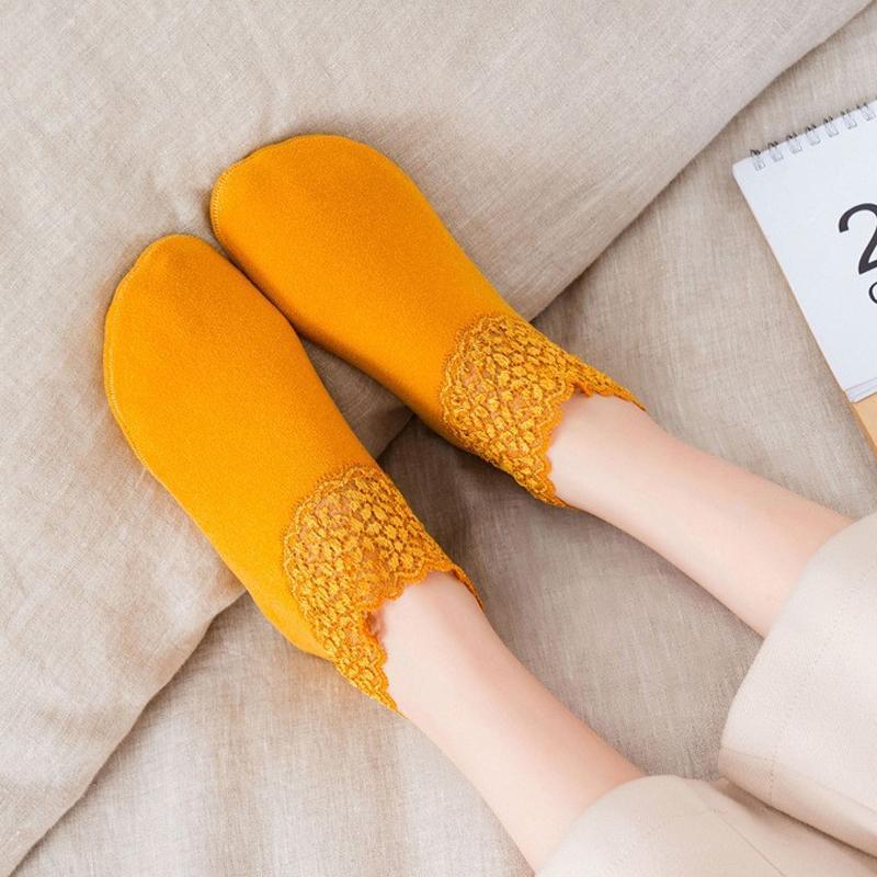 Calcetines de encaje cálidos para invierno