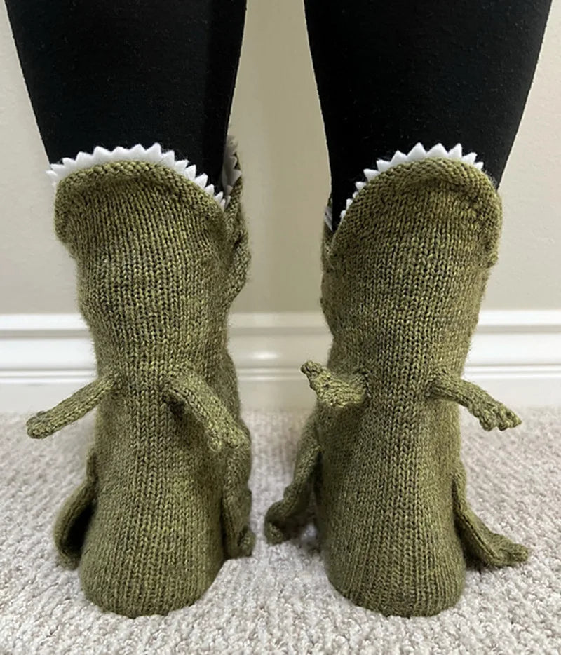 Calcetines de punto divertidos y cálidos