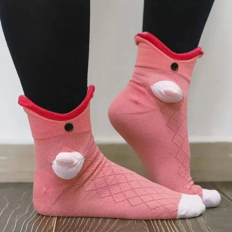 Calcetines de punto divertidos y cálidos