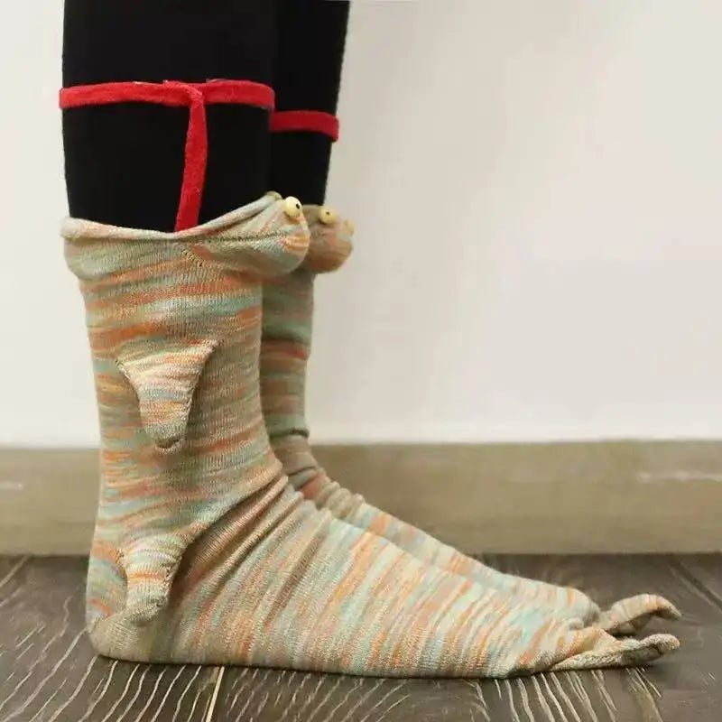 Calcetines de punto divertidos y cálidos