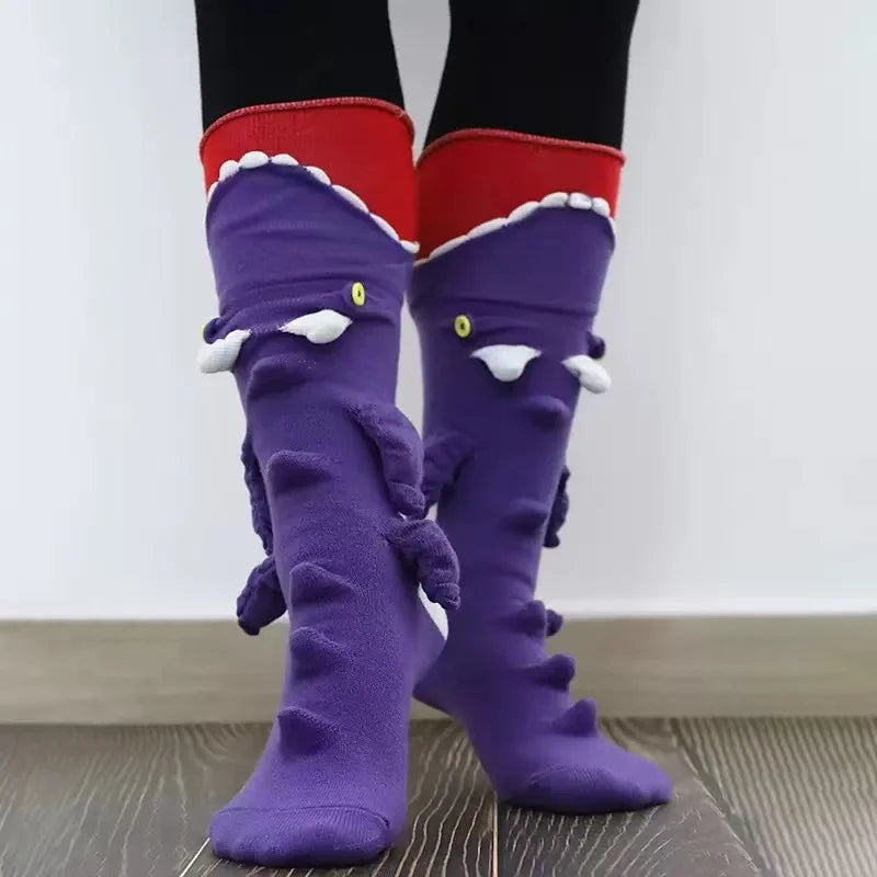 Calcetines de punto divertidos y cálidos