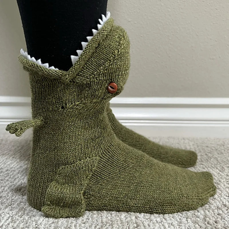 Calcetines de punto divertidos y cálidos