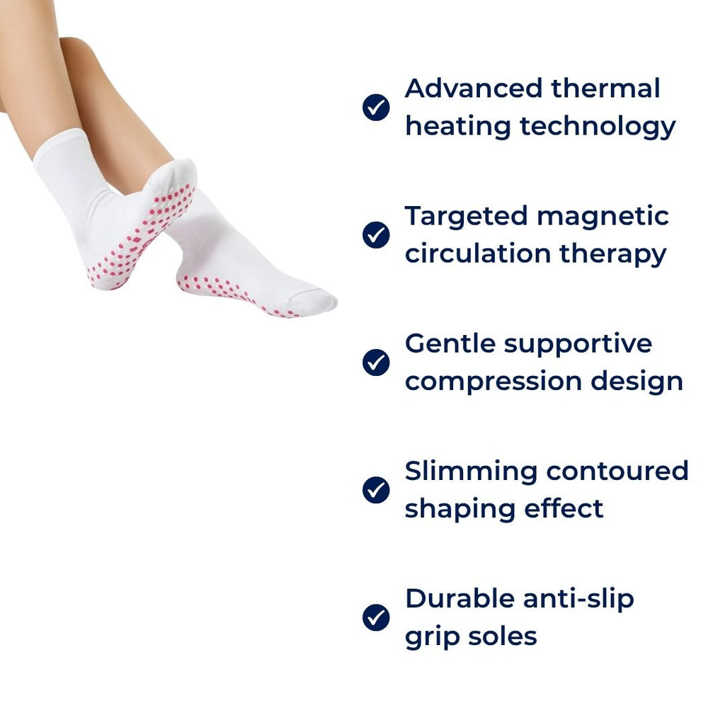 Calcetines térmicos autocalentables con terapia magnética