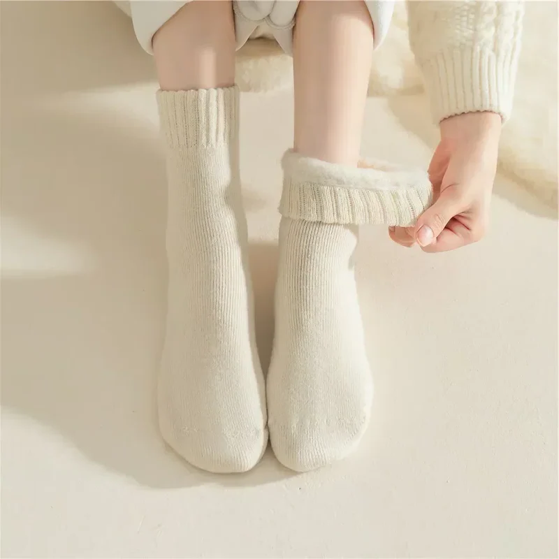 Calcetines térmicos de lana suaves y cálidos