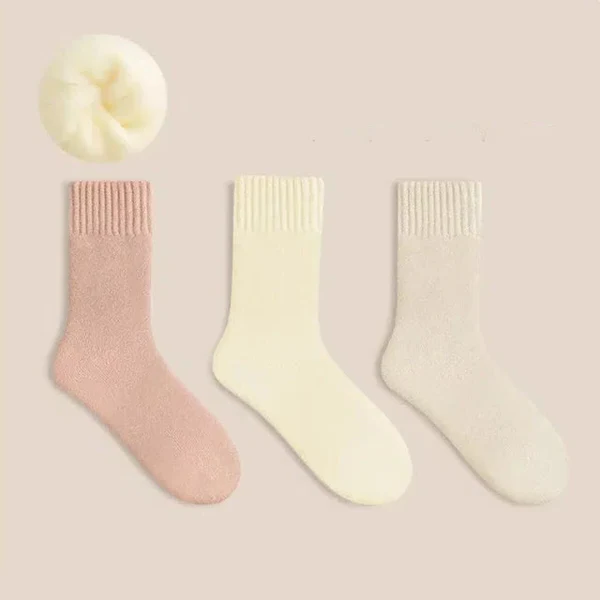 Calcetines térmicos de lana suaves y cálidos