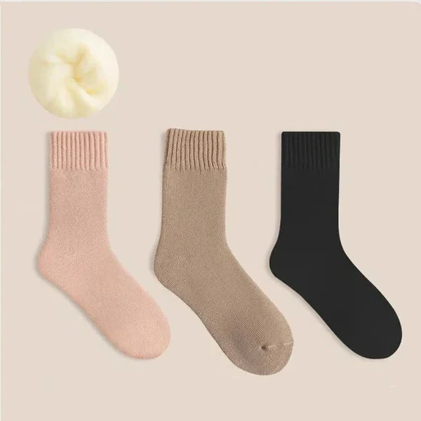 Calcetines térmicos de lana suaves y cálidos