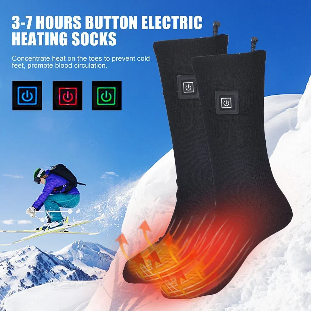 Calcetines térmicos eléctricos ThermaStep con USB y 3 niveles de calor