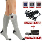Calcetines térmicos eléctricos ThermaStep con USB y 3 niveles de calor