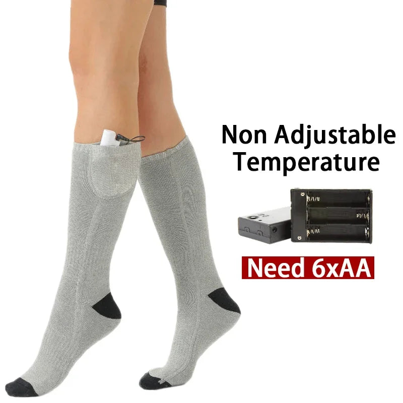 Calcetines térmicos eléctricos ThermaStep con USB y 3 niveles de calor