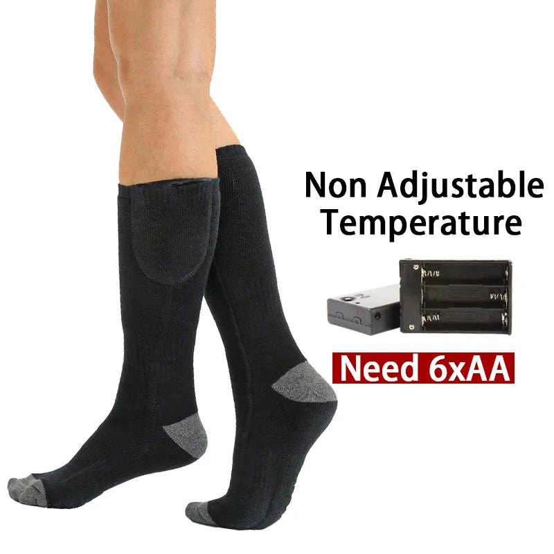 Calcetines térmicos eléctricos ThermaStep con USB y 3 niveles de calor