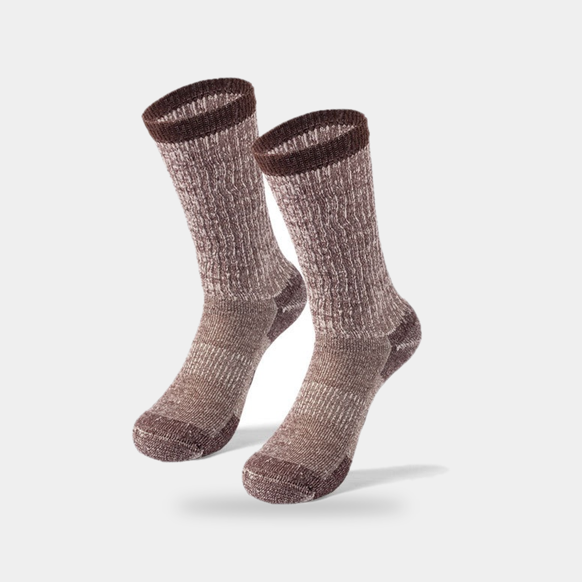 Calcetines térmicos de lana merina — calcetines acolchados de senderismo para invierno