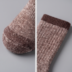 Calcetines térmicos de lana merina — calcetines acolchados de senderismo para invierno