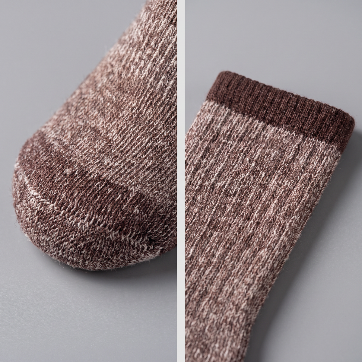 Calcetines térmicos de lana merina — calcetines acolchados de senderismo para invierno