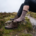 Calcetines térmicos de lana merina — calcetines acolchados de senderismo para invierno