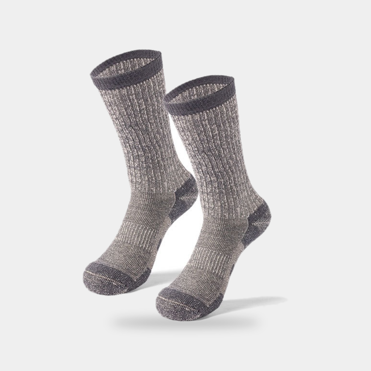 Calcetines térmicos de lana merina — calcetines acolchados de senderismo para invierno