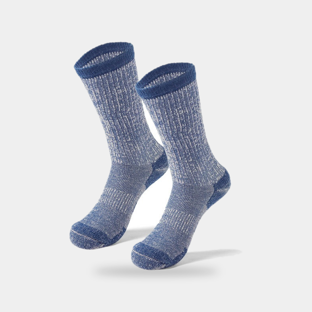 Calcetines térmicos de lana merina — calcetines acolchados de senderismo para invierno