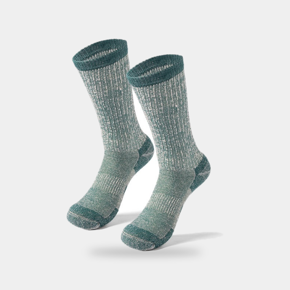 Calcetines térmicos de lana merina — calcetines acolchados de senderismo para invierno