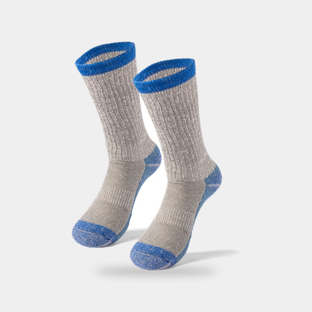Calcetines térmicos de lana merina — calcetines acolchados de senderismo para invierno