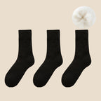 Calcetines térmicos unisex con forro polar autocalentable — pack de 3 pares