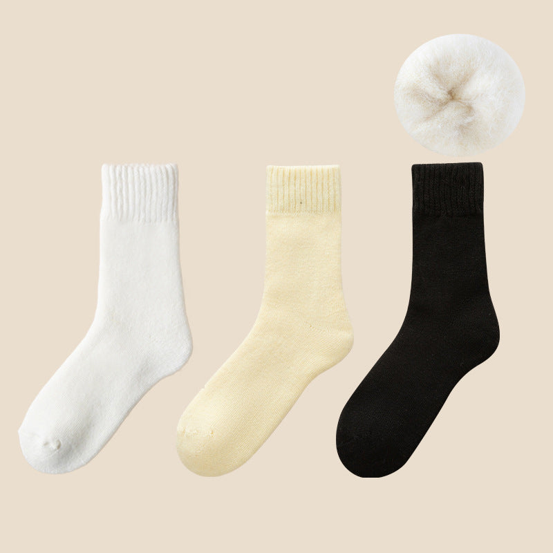 Calcetines térmicos unisex con forro polar autocalentable — pack de 3 pares