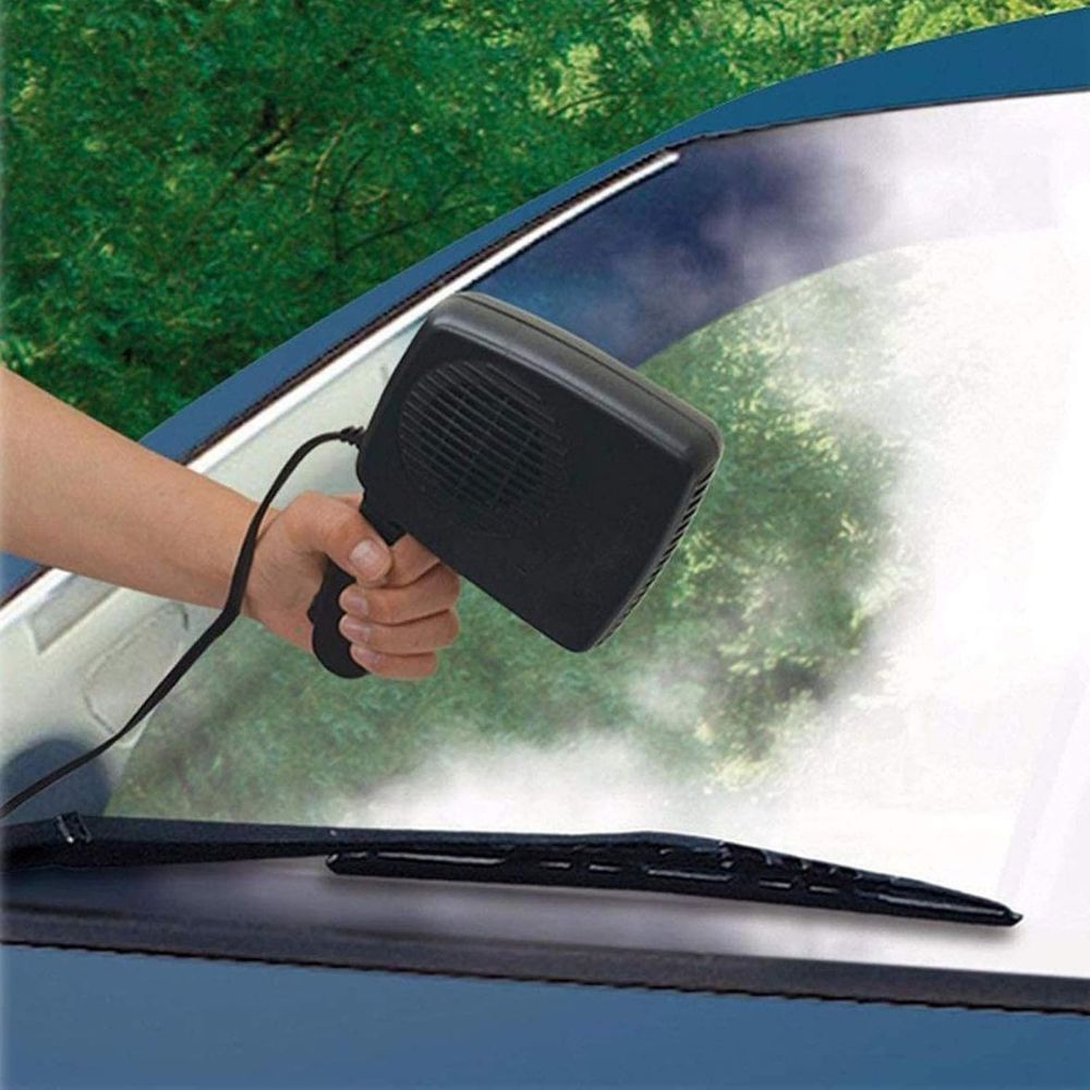 Calefactor cerámico para coche 12 V | Ajustes de calefacción y ventilador de 150–300 W | Desempañado y calefacción rápid
