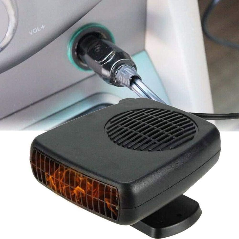 Calefactor cerámico para coche 12 V | Ajustes de calefacción y ventilador de 150–300 W | Desempañado y calefacción rápid